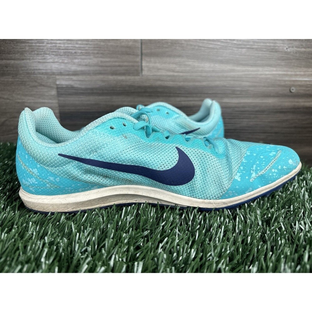Women's Nike Zoom Rival D 10 907567-301 - Sz 8.5- Aqua Blue Green Racing Shoes‎ - Picture 2 of 6